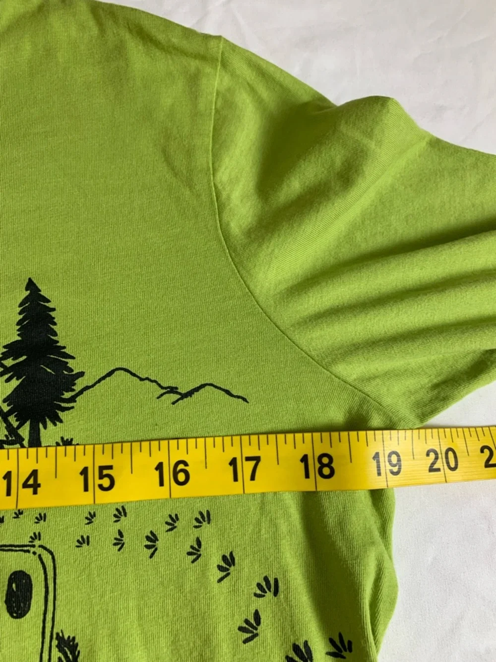 Lands' End Lime Green Tee